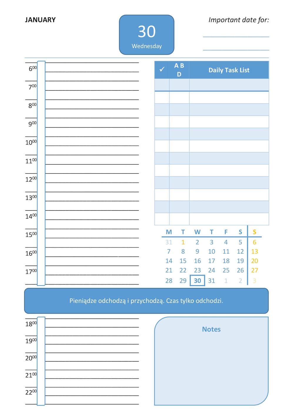 Kalendarz przesiębiorcy - jak zarządzać czasem